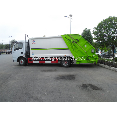 Compactor garbage truck with bin for truck